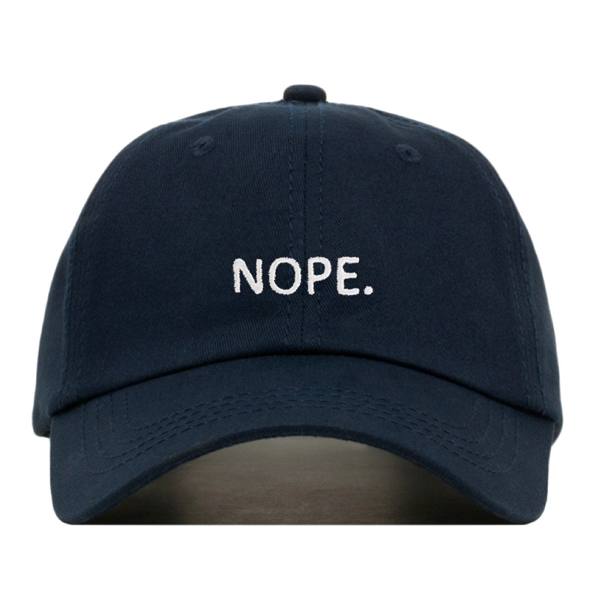 NOPE Baseball Hat Embroidered Dad Cap 