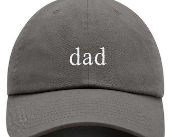 Dad Embroidered Dad Hat | Classic Baseball Cap | Adjustable Cotton Twill Cap | Trendy Minimalist Hat for Men & Women | Fun Father’s Day Gift