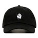 GHOST Baseball Hat, Embroidered Dad Cap • Spooky Kawaii Boo Grunge • Unstructured Six Panel • Adjustable Strap Back 