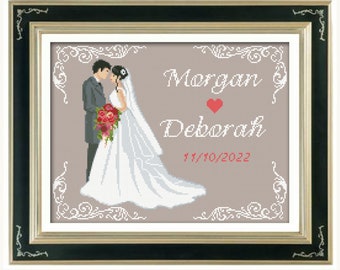 Wedding Cross Stitch Etsy
