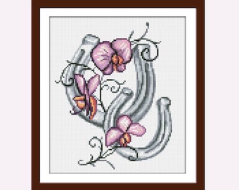 Download Modernes Kreuzstichmuster Herz Kreuzstichmuster Blumen Kreuzstichmuster Hochzeit Kreuzstich Orchideen Kreuzstich