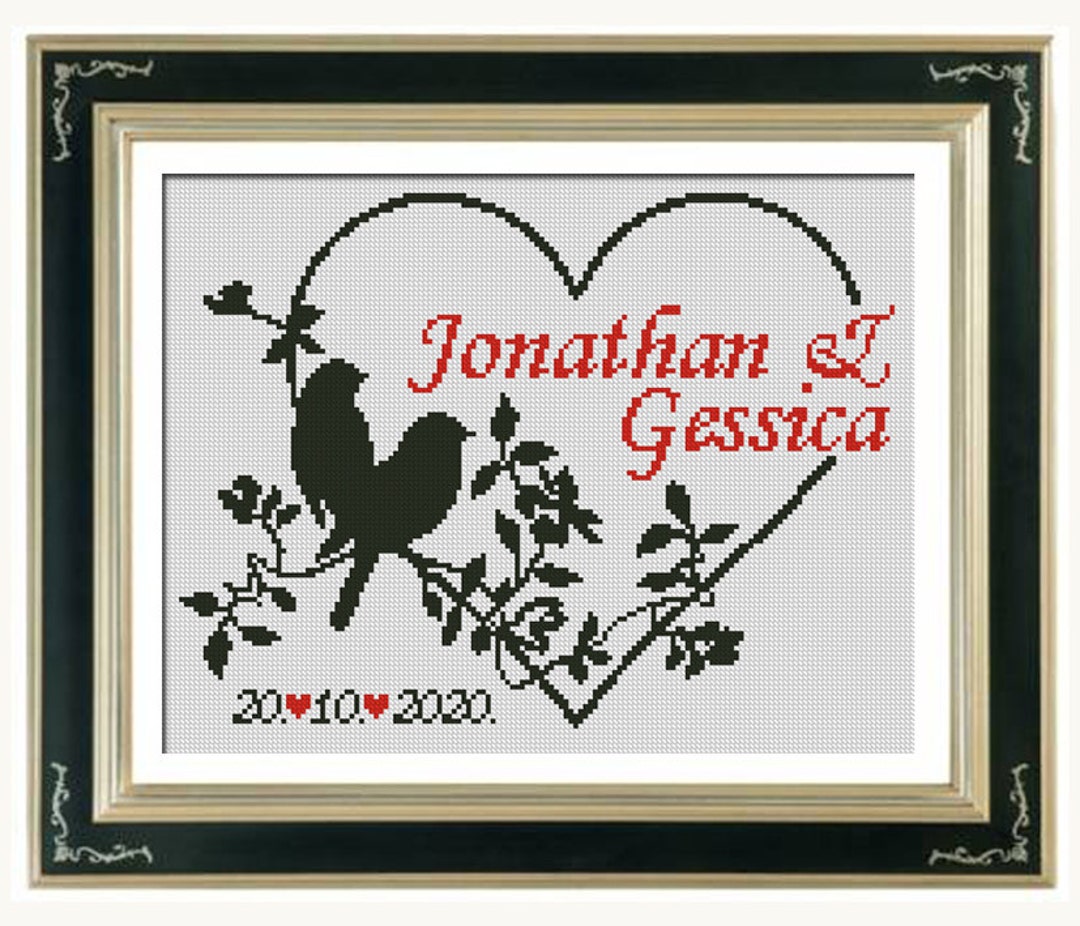 BUY 2 GET 1 FREE. Modern Cross Stitch Pattern Bird Cross Stitch Gift ...