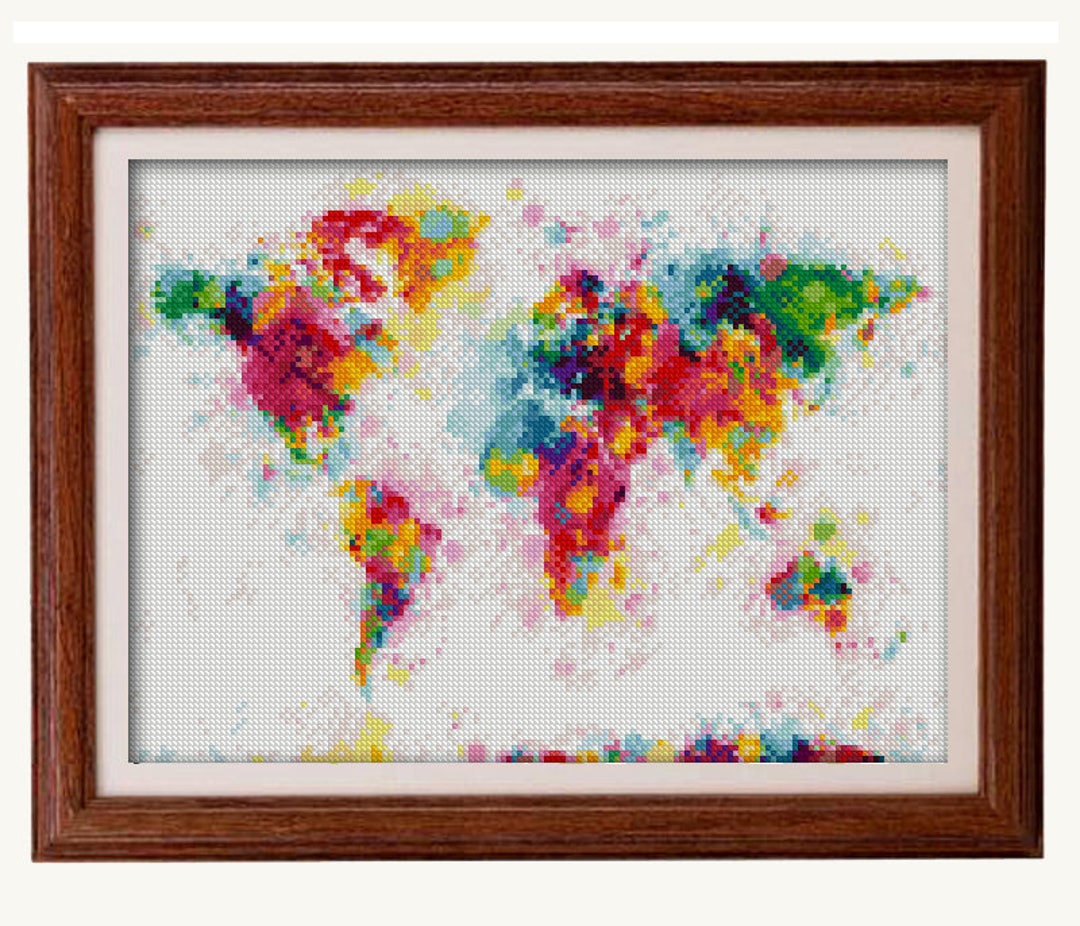 BUY 2 GET 1 FREE. Modern Cross Stitch Pattern Rainbow Cross Stitch