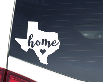 Custom State Decal, Home State Decal, State Decal, Home State Car Decal