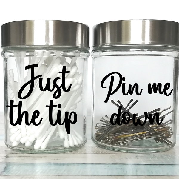 Funny Bathroom Jars - Etsy