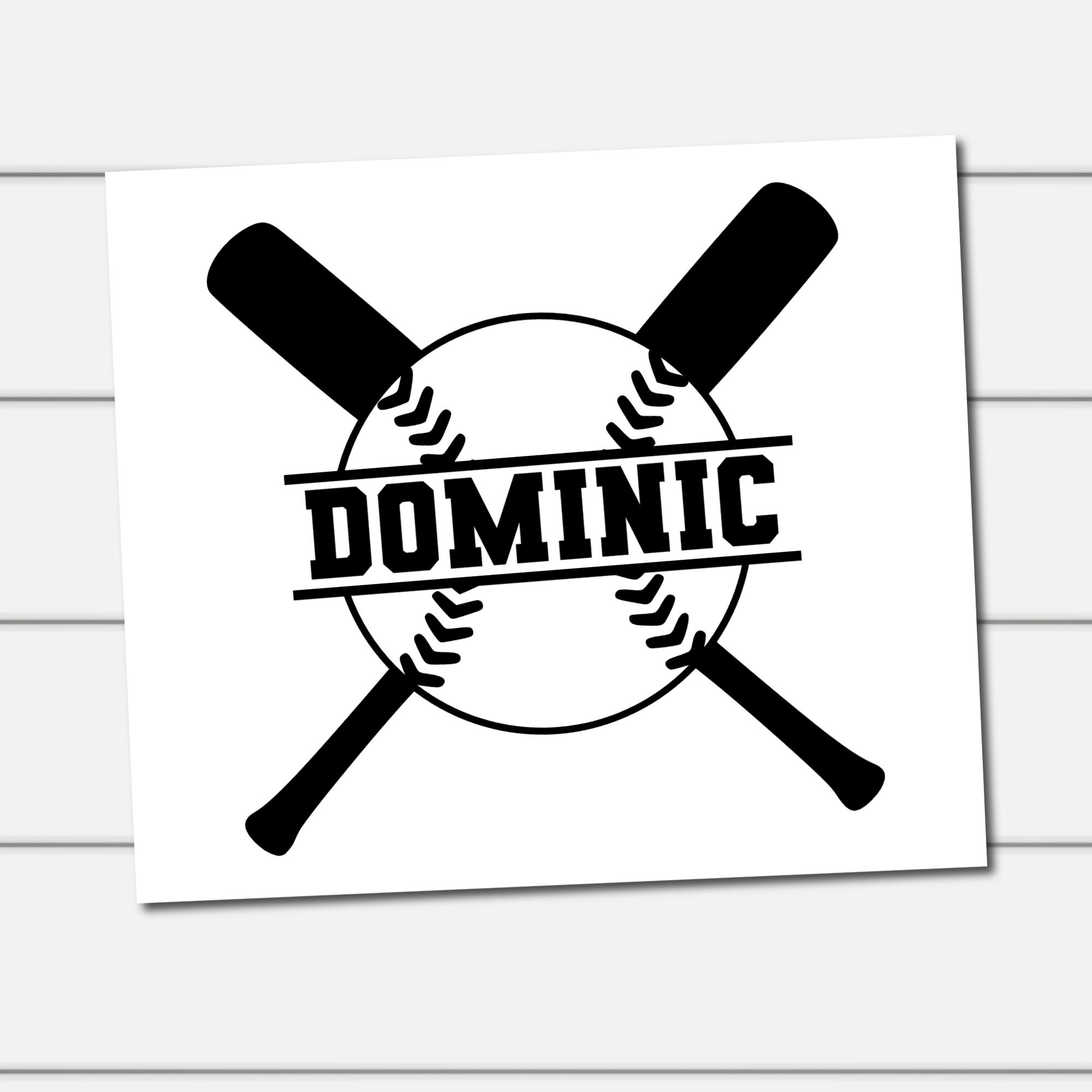 Personalized Baseball Decal Baseball Monogram Baseball Name Etsy UK
