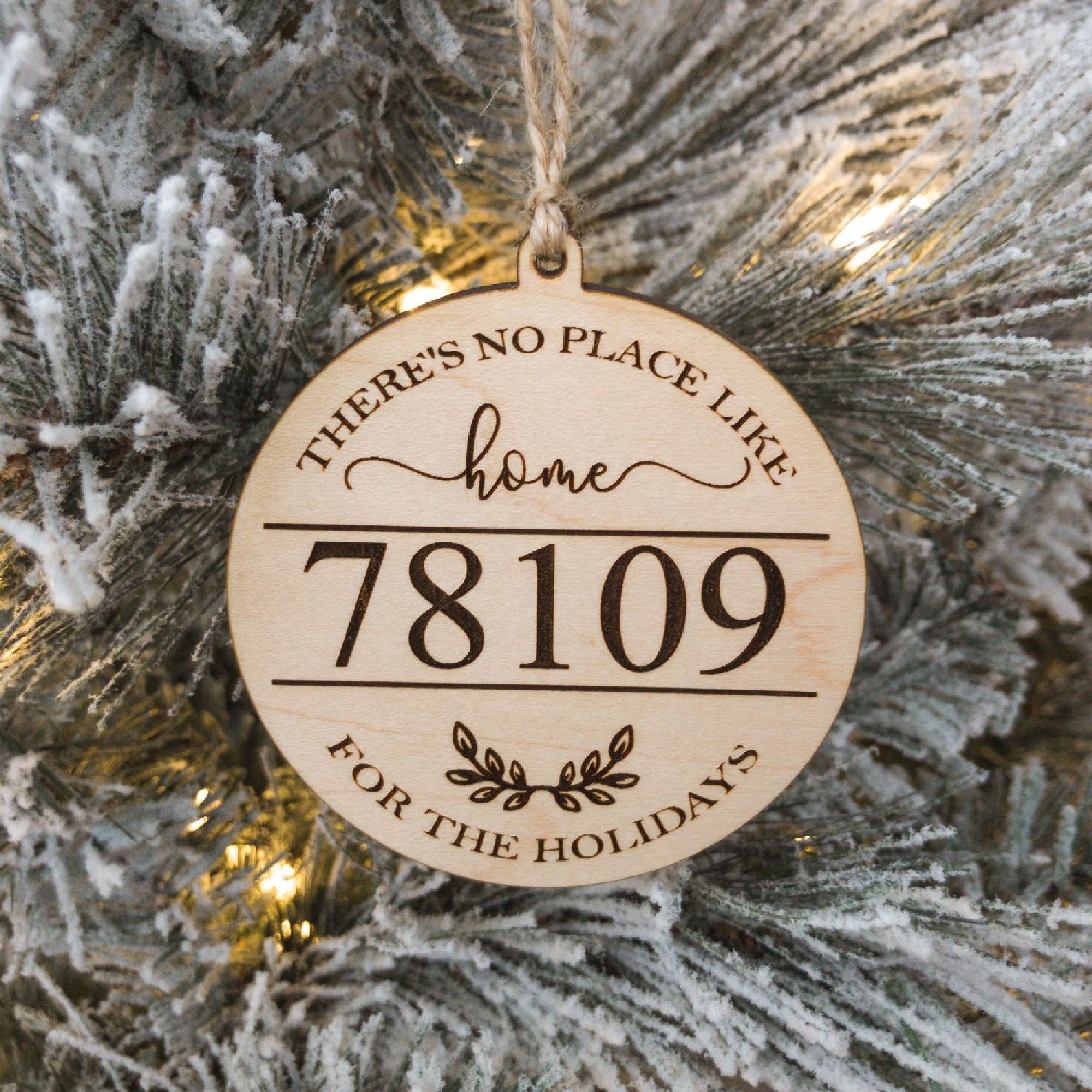Personalized zip code ornament, New Home Owner Gift, Neighbor Gift, Ho