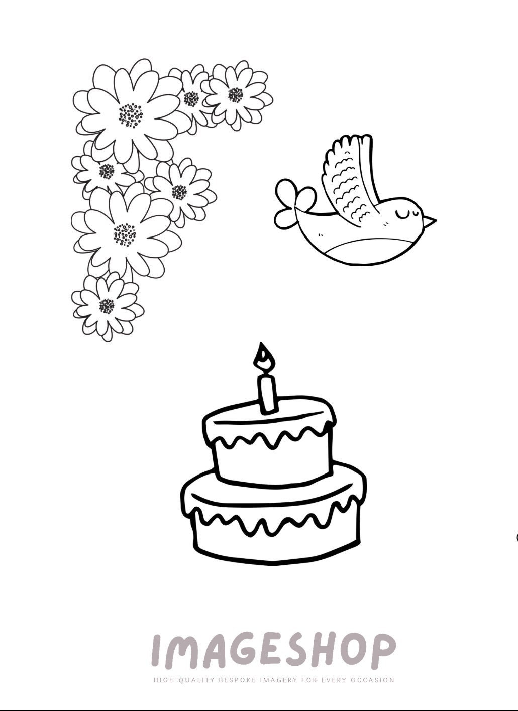 Nana Birthday Card, Happy Birthday, Colour in Card, Instant Download ...