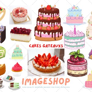 Cakes gateaux pastel de bodas pastel de cumpleaños Clip art, Descarga digital, Imágenes imprimibles, PNG, imágenes, artesanía, Diarios, Álbumes de recortes