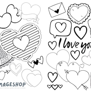 I Love You Birthday Card, Happy Birthday, Colour In Card, Instant Download, Printable Card, Colouring Card, Greeting Card, personalised card