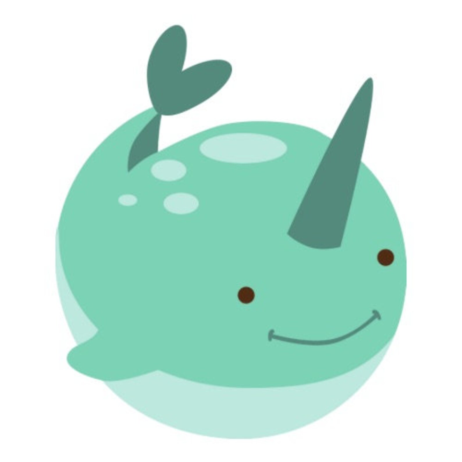 Cute Narwhals Clip Art, PNG PDF SVG Downloadable Digital Images ...