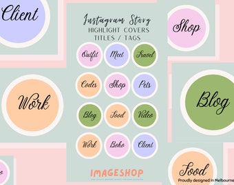Instagram Template Highlight Covers Story Cover Make It - Etsy