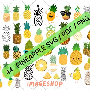 44 Piña SVG / PNG / PDF / ClipArt, Imágenes digitales descargables ...