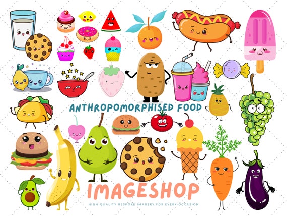 Anthropomorphic Food Food With Faces Clip Art Digital - Etsy Anthropomorphic Food Food With Faces Clip Art Digital - Etsy