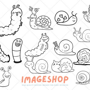 Snail black and white Clip Art, Downloadable Digital Images, Printable images, Graphic, craft, Printables, Journals, Scrapbooks, cute, sweet