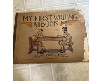 Vintage 1933 New Laurel Handwriting First Writing book Laurel Book Company