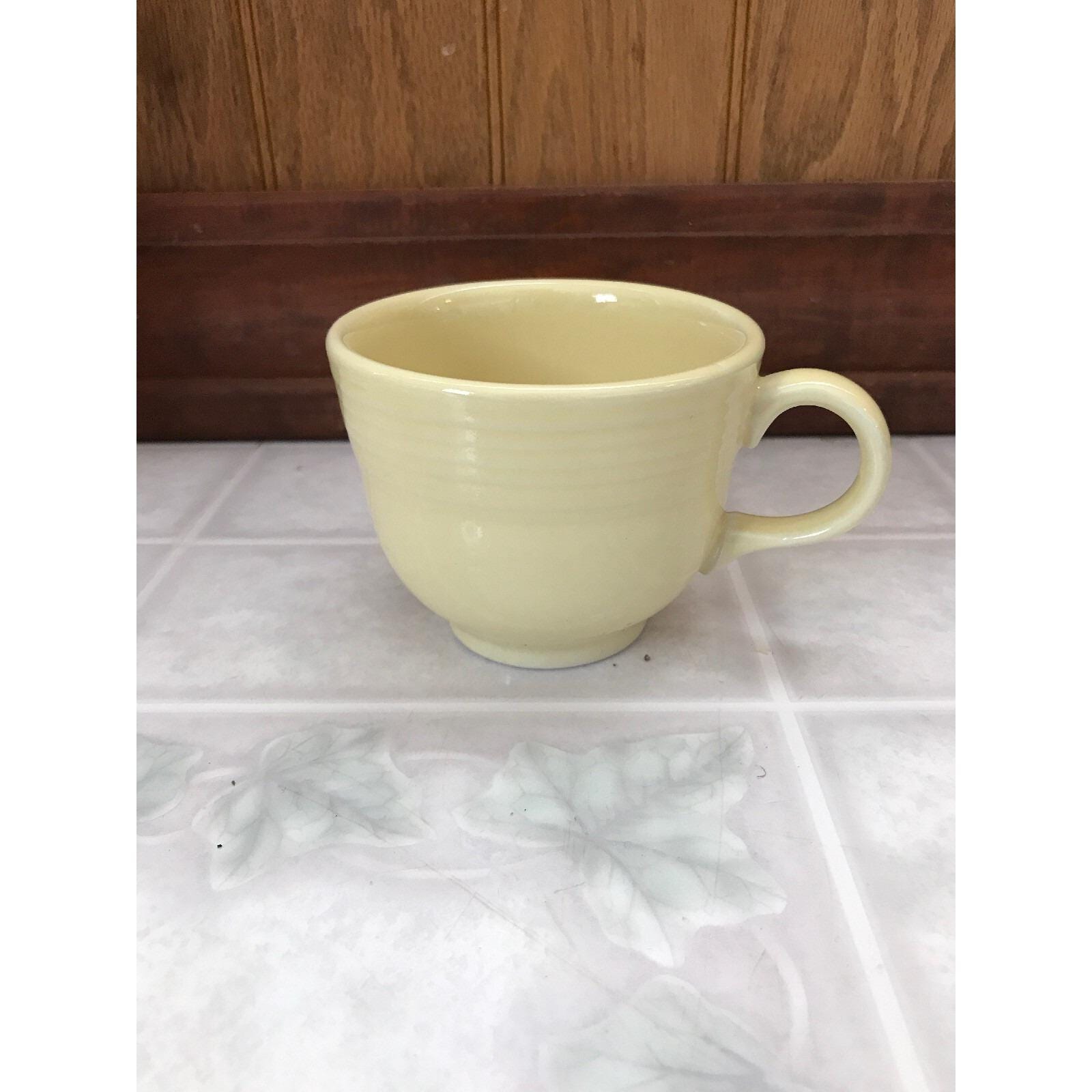 Vintage Fiestaware POST 1986 BUTTER Pale YELLOW Coffee Mini Cup