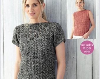 Sirdar 8080, padrão superior DK, padrão feminino DK, download instantâneo de pdf