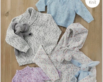 Padrão de tricô Sirdar 4892 DK 0-7 anos download instantâneo de pdf