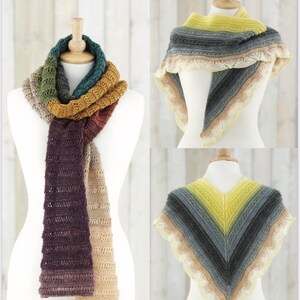 Sirdar 8083, DK scarf pattern, DK wrap pattern