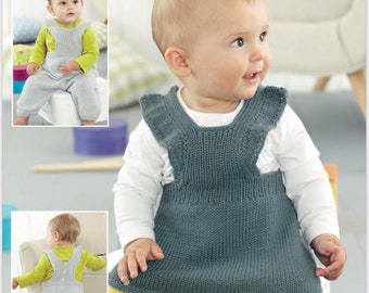 Sirdar 4888, padrão baby DK, padrão de cardigã infantil de 0 a 7 anos, download instantâneo de pdf