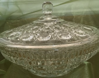 Vintage Glass Candy Dish