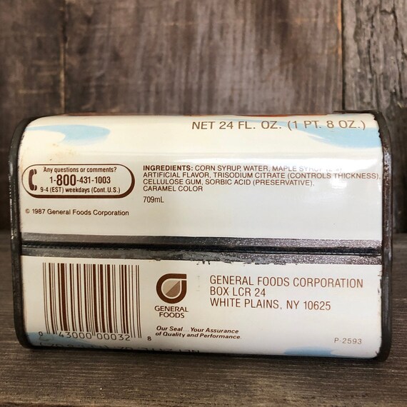 Vintage Log Cabin Syrup 100 Year Anniversary Tin Etsy