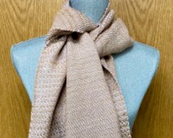 Handwoven Scarf, Rose Gold Merino Bamboo Scarf,  Handwoven Shawl Handwoven Wrap Accessory, Birthday Special Occasion Gift for Her