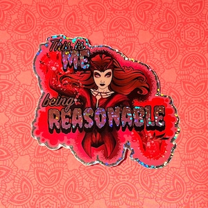Being Reasonable - Scarlet Witch sticker (you get TWO stickers!)