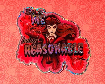 Being Reasonable - Scarlet Witch sticker (you get TWO stickers!)