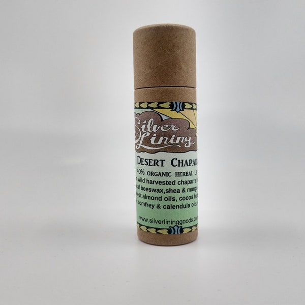 Eco-friendly Chaparral herbal lip balm .30 ounce