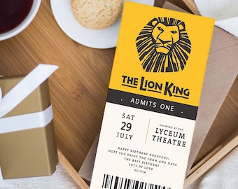 Any Show or Event - Personalised Surprise Theatre Show Gift Reveal Ticket