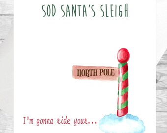rude christmas cards mature husband christmas card boyfriend xmas card fiance christmas card funny rude card north pole santas sleigh - Funny Christmas Letter Ideas rude christmas cards mature husband christmas card boyfriend xmas card fiance christmas card funny rude card north pole santas sleigh - Funny Christmas Letter Ideas