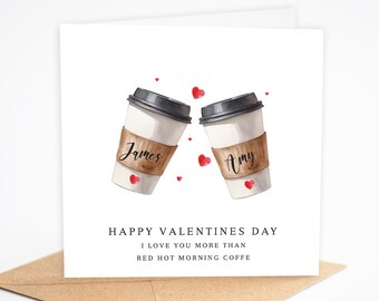 Coffee Card - Valentines day, Anniversary,  Birthday card, husband cards, boyfriend