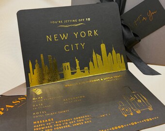 Personalised Passport Holiday Reveal | Luxury Travel Surprise (Custom Destination)