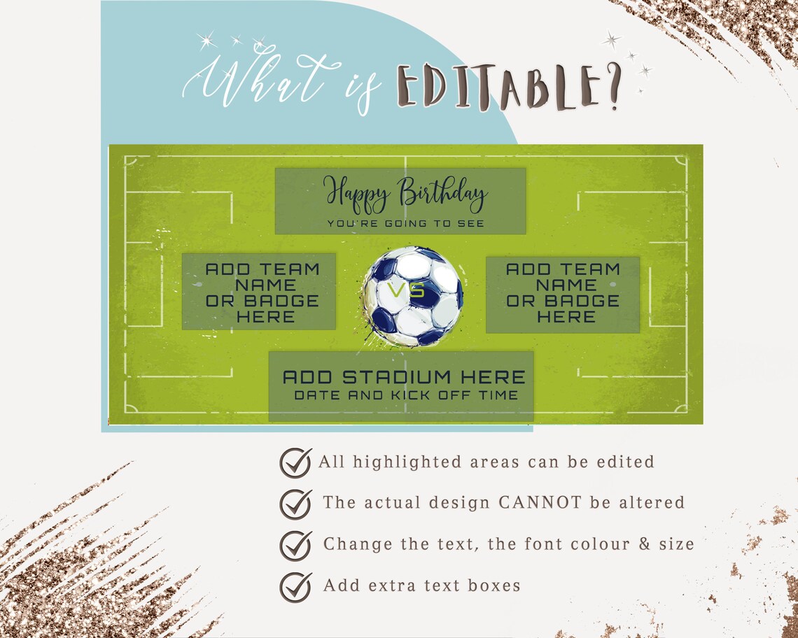 Football Ticket Surprise Gift Printable Football Ticket - Etsy