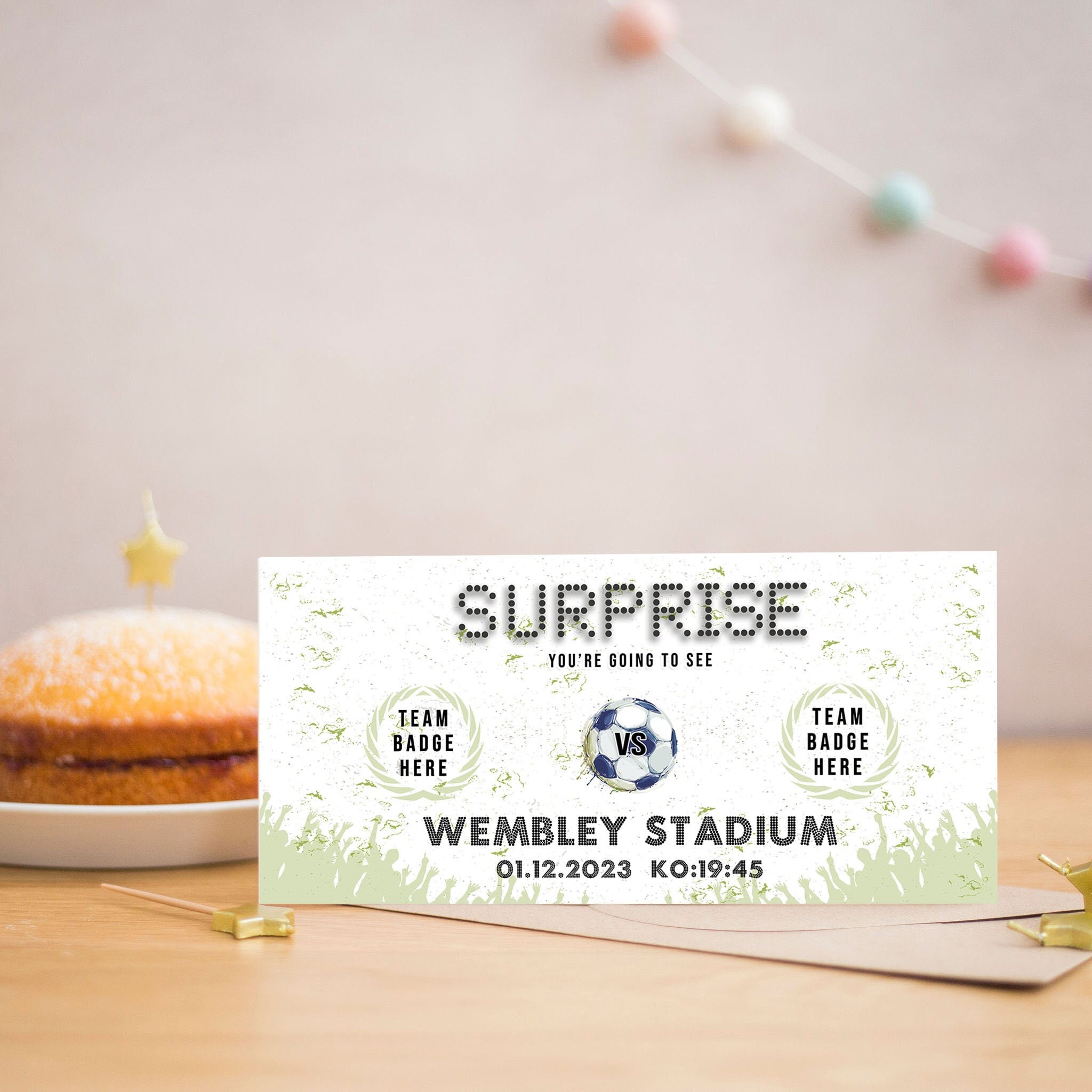 Personalised Football ticket print I Rugby gifts I American football ticket I Present for him I Football ticket template I Football gift