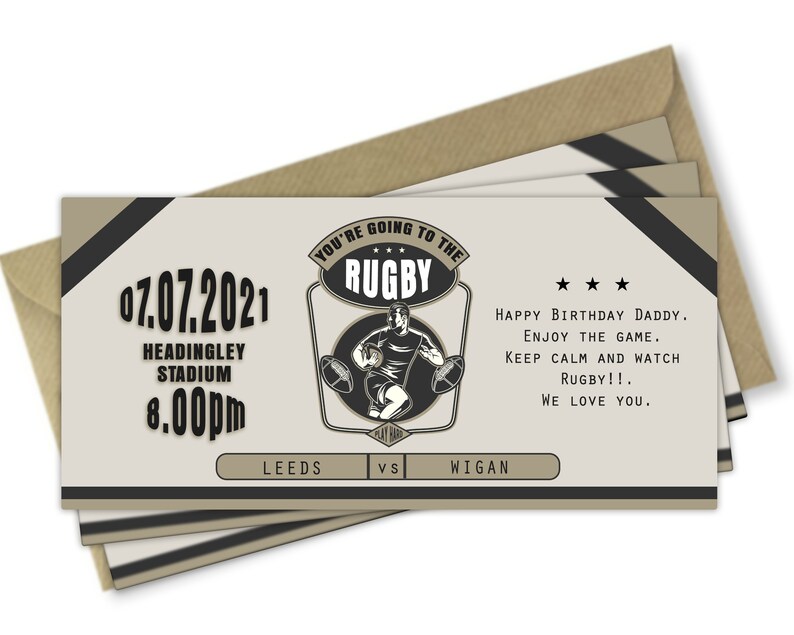 Ticket Template Rugby Ticket Rugby union Rugby league Tri Etsy France