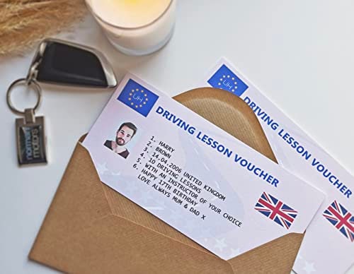 Voucher Template Driving Lesson Voucher Driving Gift 17th - Etsy UK