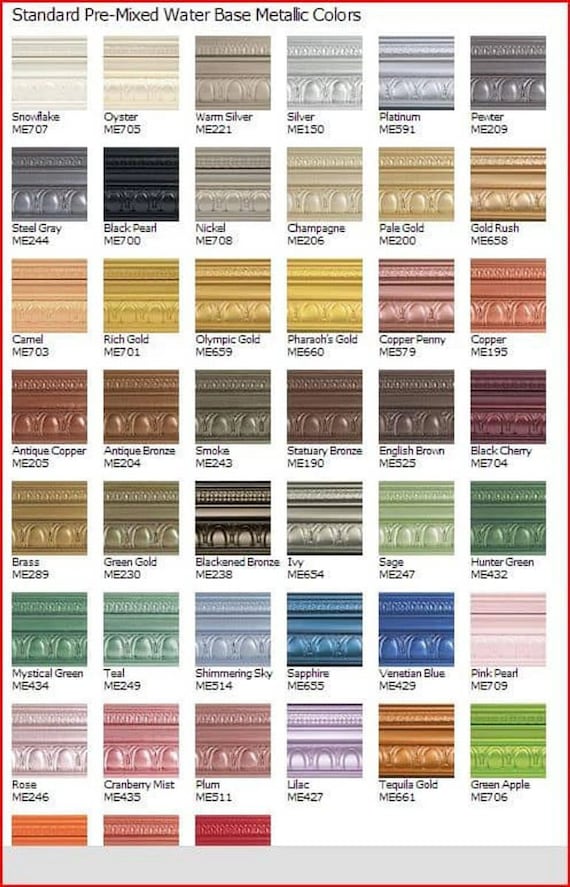 Metallic paint sale colors