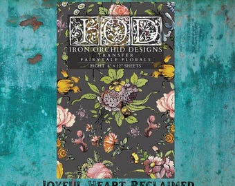 Fairytale Florals IOD Transfer Pad 8x12