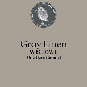 Gray Linen Wise Owl One Hour Enamel OHE