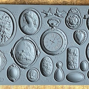 Cameos 6&quot;x10&quot; IOD Mould Iron Orchid Designs