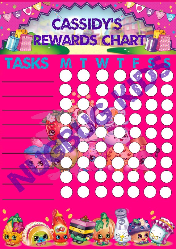 Shopkins Behavior Chart