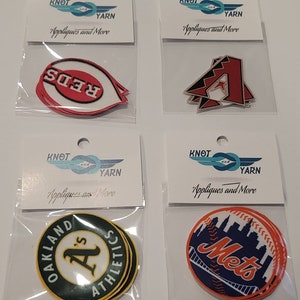 Baseball appliques / Ball Park Appliques / patches / no sew iron on