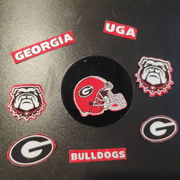 Georgia Bulldogs Fabric / Appliqués / Patches / iron ons