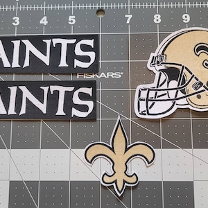 New Orleans Saints fabric for appliques / football appliques / saints