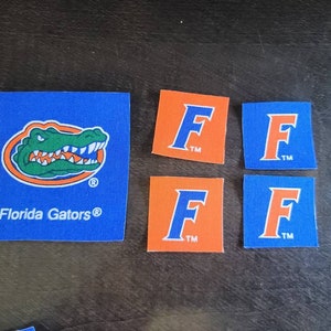 Florida University Gator Fabric / Appliqués / Patches / iron ons