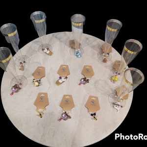 Animal wine charms / stemware accessories / wine glass