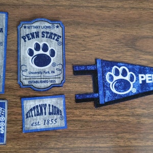 Penn State Fabric / Appliqués / Patches / iron ons / final lot..no more fabric in stock